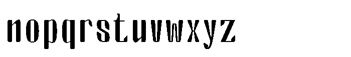 Arqon Extra Light Extra Expanded Font LOWERCASE