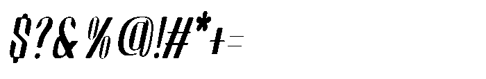 Arqon Light Condensed Oblique Font OTHER CHARS