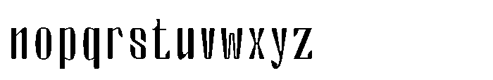 Arqon Light Condensed Font LOWERCASE