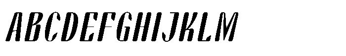 Arqon Light Expanded Oblique Font UPPERCASE