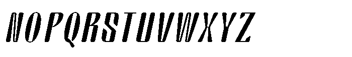 Arqon Light Expanded Oblique Font UPPERCASE