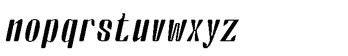 Arqon Light Expanded Oblique Font LOWERCASE