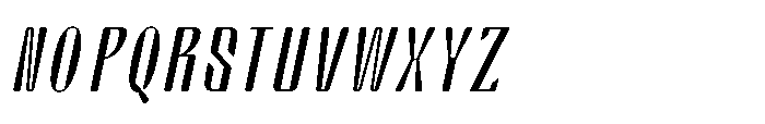 Arqon Light Extra Condensed Oblique Font UPPERCASE