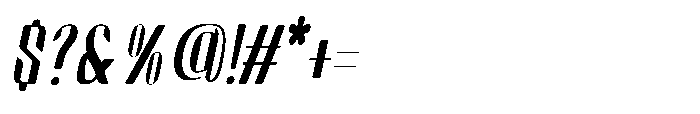 Arqon Light Semi Condensed Oblique Font OTHER CHARS