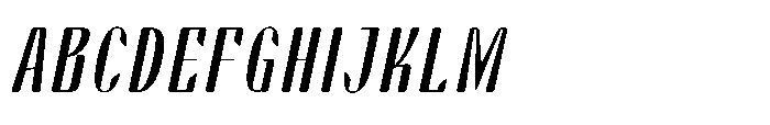 Arqon Light Semi Condensed Oblique Font UPPERCASE