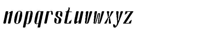 Arqon Light Semi Expanded Oblique Font LOWERCASE