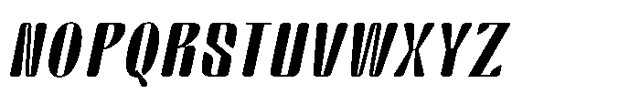 Arqon Light Ultra Expanded Oblique Font UPPERCASE
