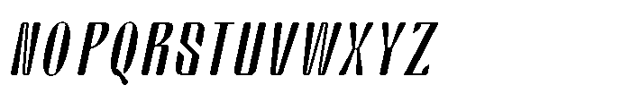 Arqon Medium Condensed Oblique Font UPPERCASE