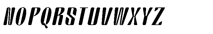 Arqon Medium Expanded Oblique Font UPPERCASE