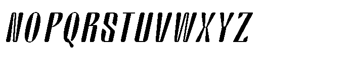 Arqon Medium Semi Condensed Oblique Font UPPERCASE