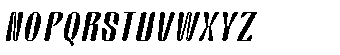 Arqon Medium Semi Expanded Oblique Font UPPERCASE