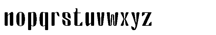 Arqon Medium Semi Expanded Font LOWERCASE
