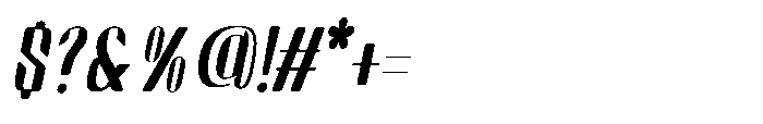 Arqon Oblique Font OTHER CHARS