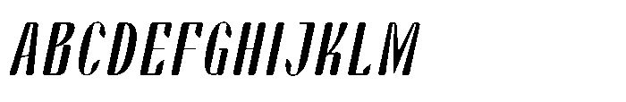 Arqon Semi Bold Condensed Oblique Font UPPERCASE