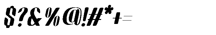 Arqon Semi Bold Expanded Oblique Font OTHER CHARS