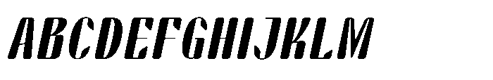 Arqon Semi Bold Expanded Oblique Font UPPERCASE