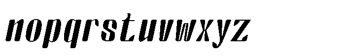 Arqon Semi Bold Semi Expanded Oblique Font LOWERCASE