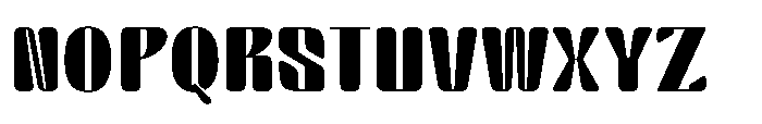 Arqon Semi Bold Ultra Expanded Font UPPERCASE