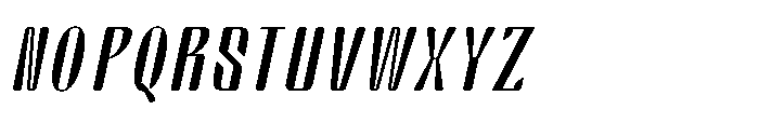 Arqon Semi Condensed Oblique Font UPPERCASE
