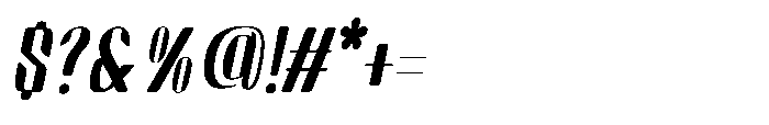 Arqon Semi Expanded Oblique Font OTHER CHARS
