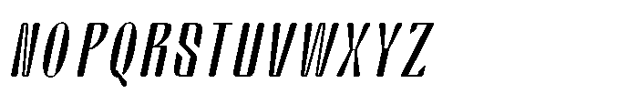 Arqon Thin Expanded Oblique Font UPPERCASE
