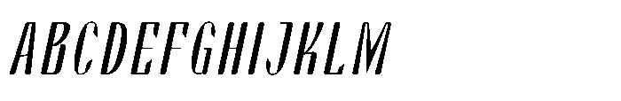 Arqon Thin Extra Condensed Oblique Font UPPERCASE