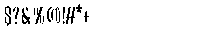 Arqon Thin Extra Condensed Font OTHER CHARS