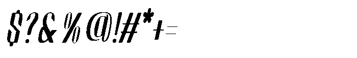 Arqon Thin Oblique Font OTHER CHARS
