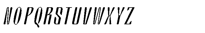 Arqon Ultra Condensed Oblique Font UPPERCASE