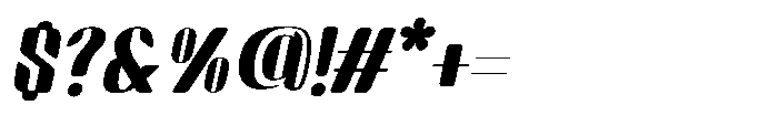 Arqon Ultra Expanded Oblique Font OTHER CHARS