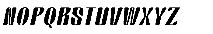 Arqon Ultra Expanded Oblique Font UPPERCASE