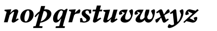 Arrieta Black Italic Font LOWERCASE