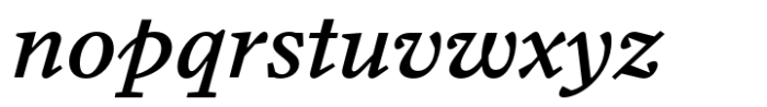 Arrieta Medium Italic Font LOWERCASE