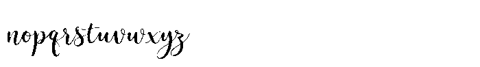 Arsavi Script Font LOWERCASE
