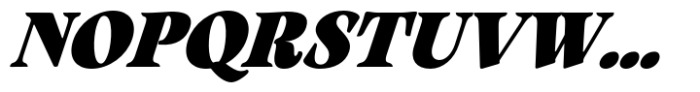 Arsenica Antiqua Extrabold Italic Font UPPERCASE
