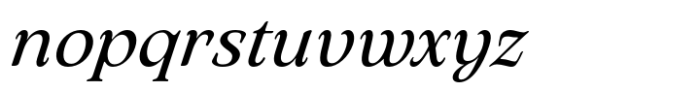 Arsenica Antiqua Italic Font LOWERCASE
