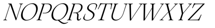 Arsenica Antiqua Light Italic Font UPPERCASE