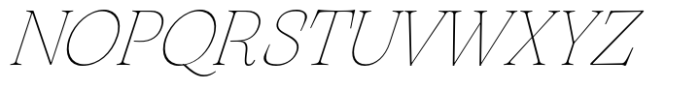 Arsenica Antiqua Thin Italic Font UPPERCASE