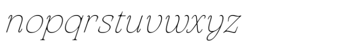 Arsenica Antiqua Thin Italic Font LOWERCASE
