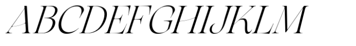 Arsenica Light Italic Font UPPERCASE