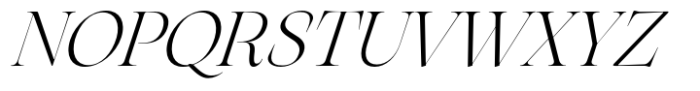 Arsenica Light Italic Font UPPERCASE