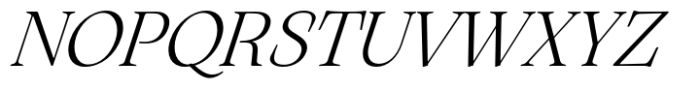 Arsenica Text Light Italic Font UPPERCASE