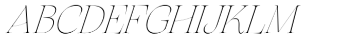 Arsenica Thin Italic Font UPPERCASE