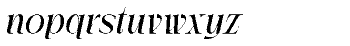 Arseri Italic Font LOWERCASE