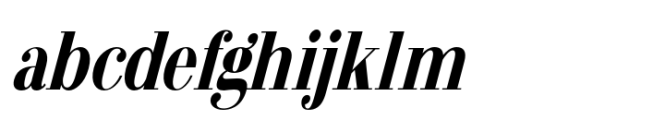 Arshila Bold Italic Condensed Font LOWERCASE