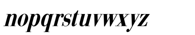 Arshila Bold Italic Condensed Font LOWERCASE