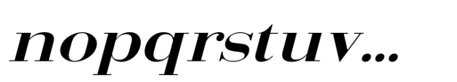 Arshila Bold Italic Expanded Font LOWERCASE