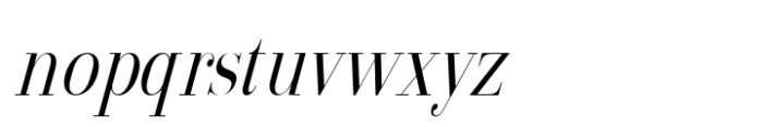 Arshila Condensed Italic Font LOWERCASE