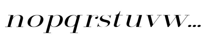Arshila Expanded Italic Font LOWERCASE