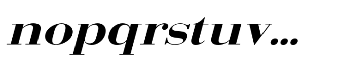Arshila Extra Bold Italic Expanded Font LOWERCASE